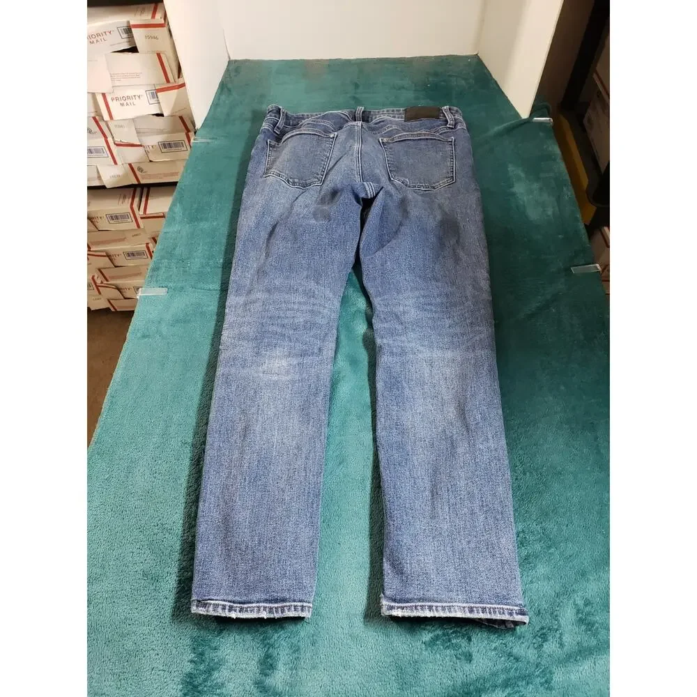 Express Jeans Size 33x30 Mens Blue Pants Stretch Denim Mid Rise Slim Straight